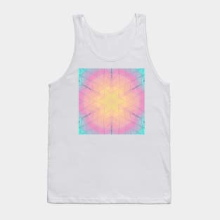 Mosaic Mandala Yellow Pink and Blue Tank Top